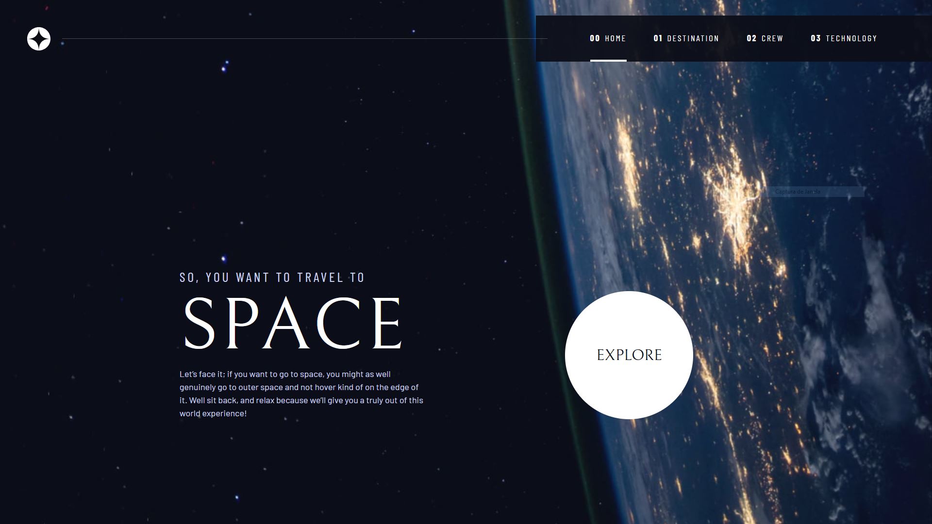 space tourism website